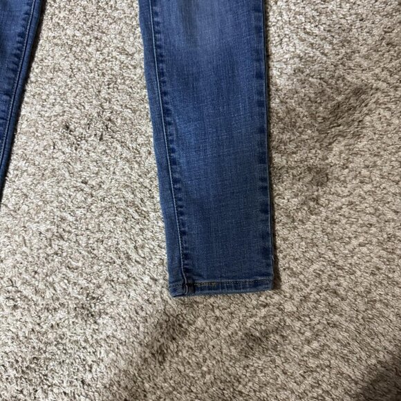Levis 721 High Rise Skinny Jeans Womens 24 Blue Denim Stretch Water Less - Picture 2 of 13
